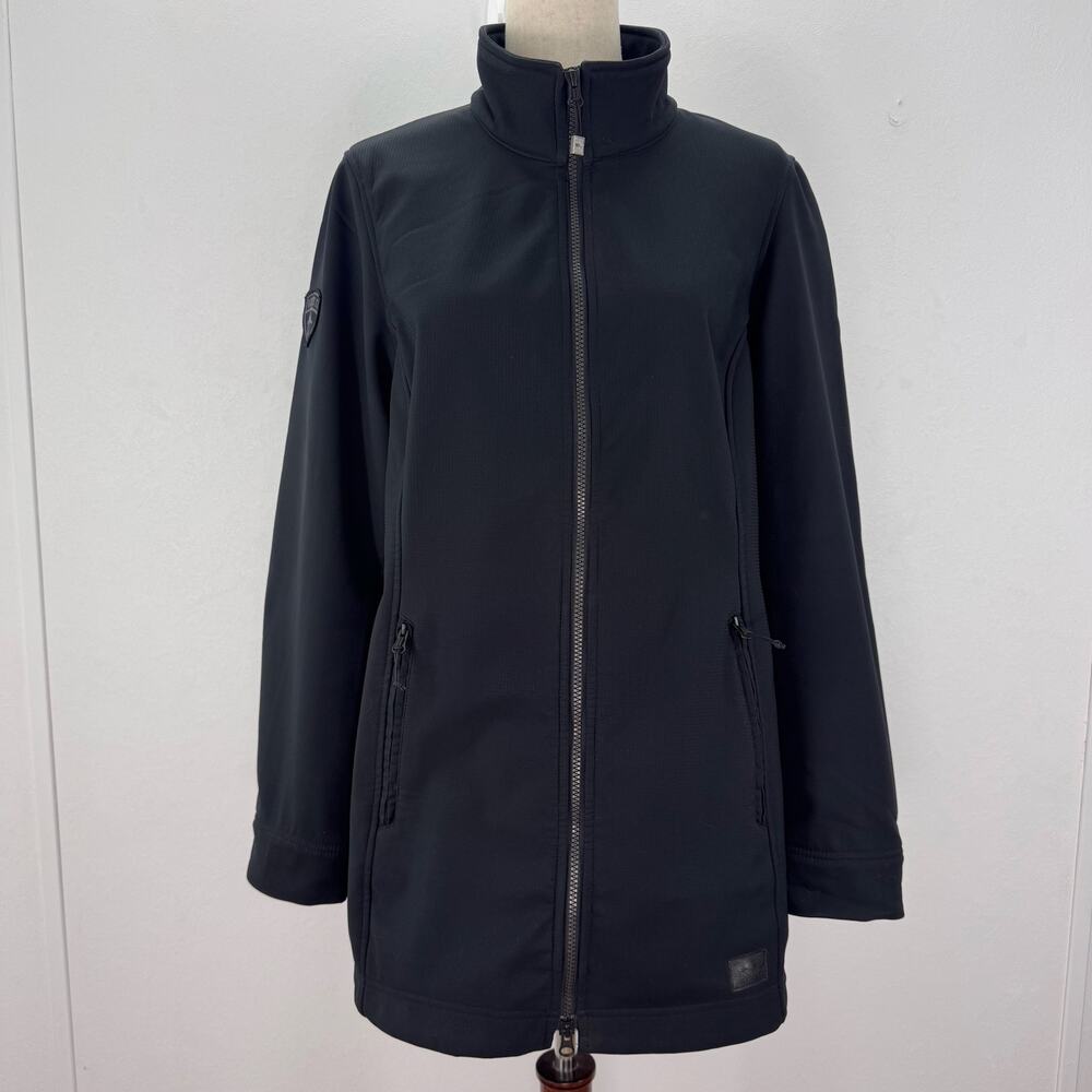 Roots73 Womens Large Black Oaklake Softshell Fleece Lining Jacket Outdoors Basic